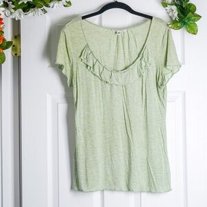 Green Scoop Neck T-shirt